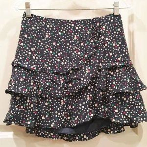 Nanette Lepore Silk Ruffle Skirt - 6